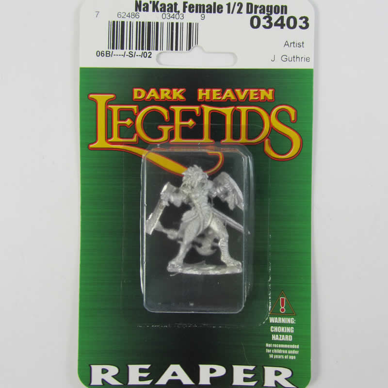 RPR03403 Nakaat Female Half-dragon Paladin Miniature 25mm Scale (ONLINE ORDER ONLY)