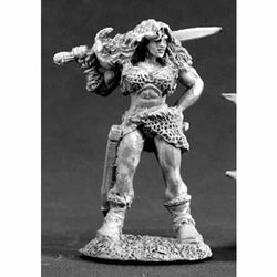 RPR03409 Nadia of the Blade Female Barbarian Miniature 25mm Scale (ONLINE ORDER ONLY)