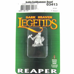 RPR03413 Nalila Goldhammer Female Dwarf Miniature 25mm Heroic Scale (ONLINE ORDER ONLY)