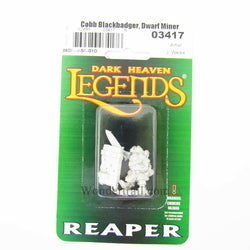 RPR03417 Cobb Blackbadger Dwarf Miner Miniature 25mm Heroic Scale (ONLINE ORDER ONLY)