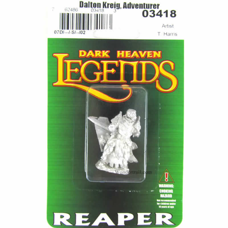 RPR03418 Dalton Krieg Adventuring Knight Miniature 25mm Heroic Scale (ONLINE ORDER ONLY)