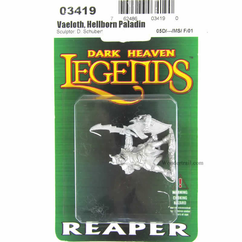 RPR03419 Vaeloth Hellborn Paladin Miniature 25mm Heroic Scale (ONLINE ORDER ONLY)