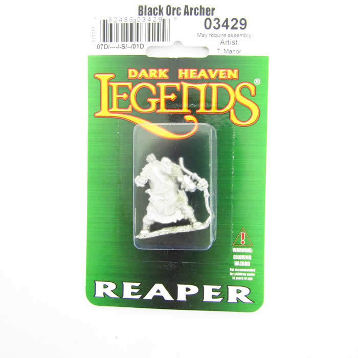 RPR03429 Black Orc Archer Miniature 25mm Heroic Scale Dark Heaven (ONLINE ORDER ONLY)