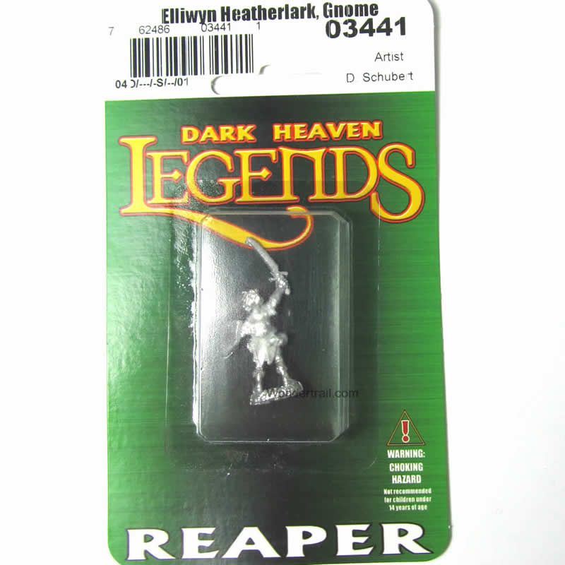 RPR03441 Elliwyn Heatherlark Gnome Bard Miniature 25mm Heroic Scale (ONLINE ORDER ONLY)