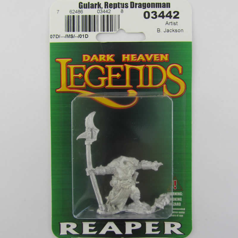 RPR03442 Gulark Reptus Dragonman Warrior Miniature 25mm Heroic Scale (ONLINE ORDER ONLY)