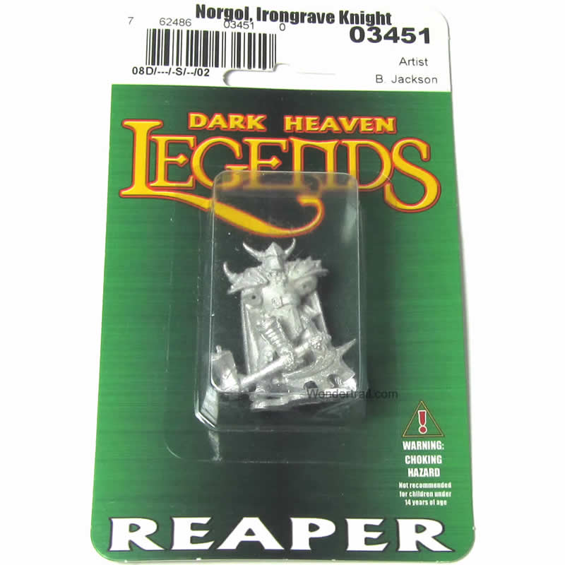 RPR03451 Norgol Irongrave Knight Miniature 25mm Heroic Scale (ONLINE ORDER ONLY)