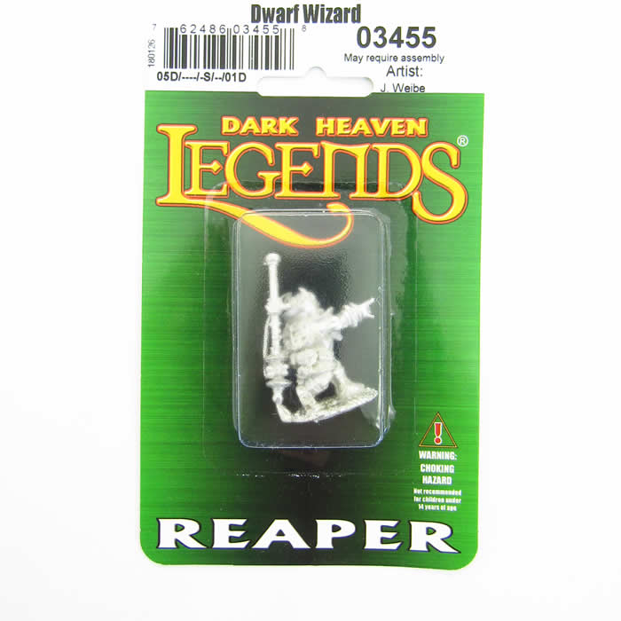 RPR03455 Dwarf Wizard Miniature 25mm Heroic Scale Dark Heaven (ONLINE ORDER ONLY)