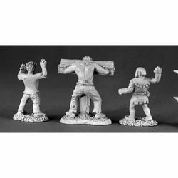 RPR03472 Townsfolk XII Pillory and Kids Miniature 25mm Heroic Scale (ONLINE ORDER ONLY)