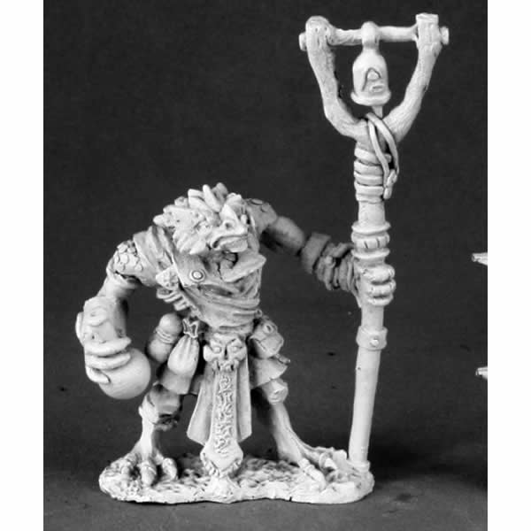 RPR03476 Wizard Kasham Reptus Miniature 25mm Heroic Scale (ONLINE ORDER ONLY)
