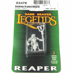 RPR03476 Wizard Kasham Reptus Miniature 25mm Heroic Scale (ONLINE ORDER ONLY)