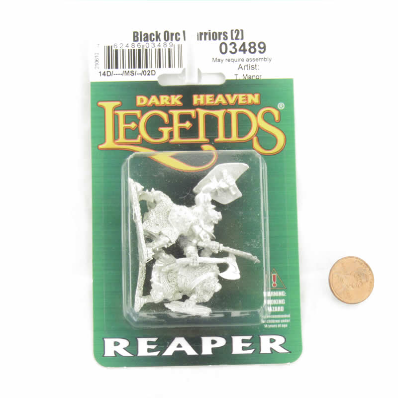 RPR03489 Black Orc Warriors Miniature 25mm Heroic Scale Figure Dark Heaven Legends (ONLINE ORDER ONLY)