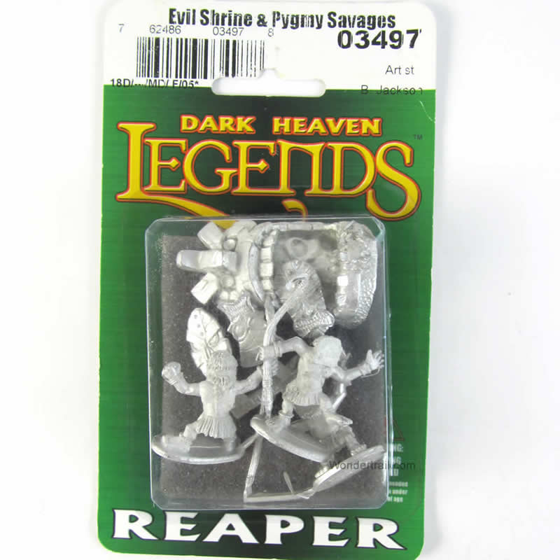 RPR03497  Evil Shrine and Pygmy Savages Miniature 25mm Heroic Scale (ONLINE ORDER ONLY)