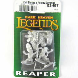 RPR03497  Evil Shrine and Pygmy Savages Miniature 25mm Heroic Scale (ONLINE ORDER ONLY)