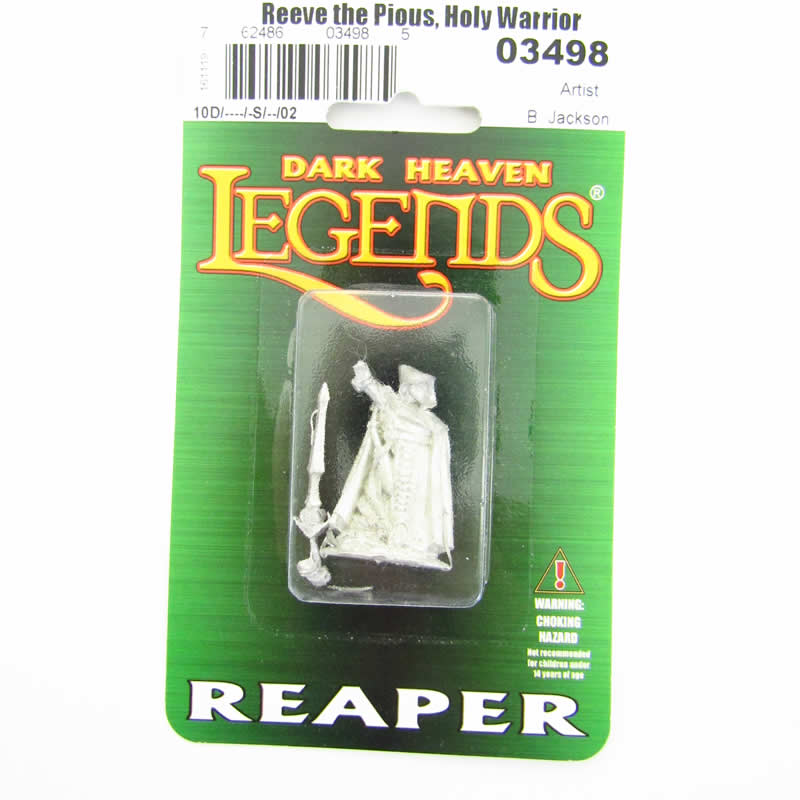 RPR03498 Reeve the Pious Holy Warrior Miniature 25mm Heroic Scale (ONLINE ORDER ONLY)