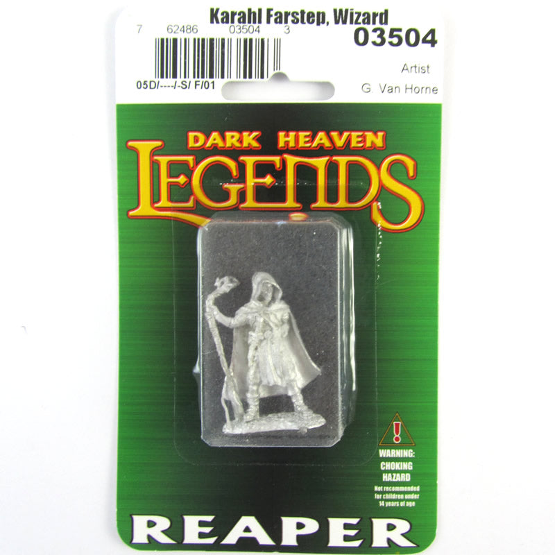 RPR03504 Karahl Farstep Wizard Miniature 25mm Heroic Scale (ONLINE ORDER ONLY)