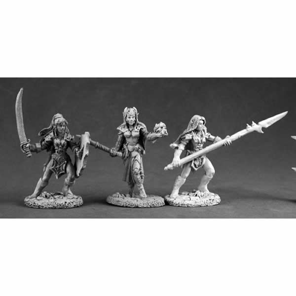 RPR03516 Dark Elve Fighters Miniature 25mm Heroic Scale Dark Heaven (ONLINE ORDER ONLY)