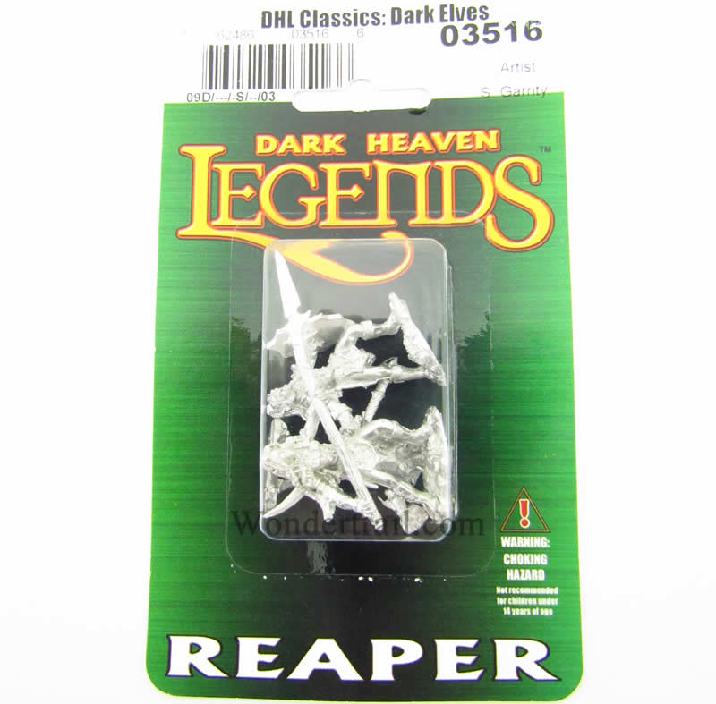 RPR03516 Dark Elve Fighters Miniature 25mm Heroic Scale Dark Heaven (ONLINE ORDER ONLY)