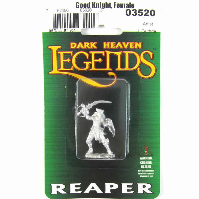 RPR03520 Elise Good Female Knight Miniature 25mm Heroic Scale (ONLINE ORDER ONLY)