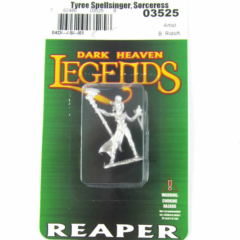 RPR03525 Tyree Spellsinger Sorceress Miniature 25mm Heroic Scale (ONLINE ORDER ONLY)