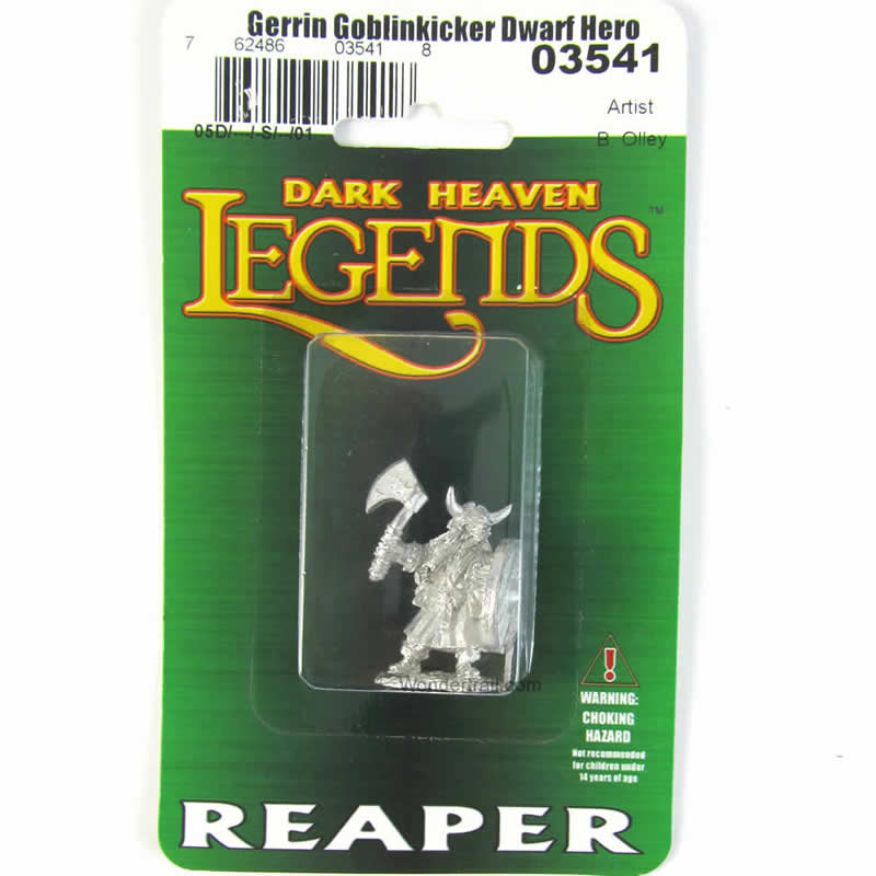 RPR03541 Gerrin Goblinkicker Dwarf Hero Miniature 25mm Heroic Scale (ONLINE ORDER ONLY)