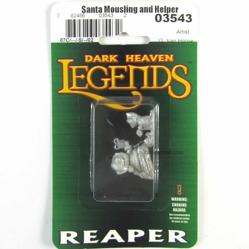 RPR03543 Santa Mousling and Helper Miniature 25mm Heroic Scale (ONLINE ORDER ONLY)