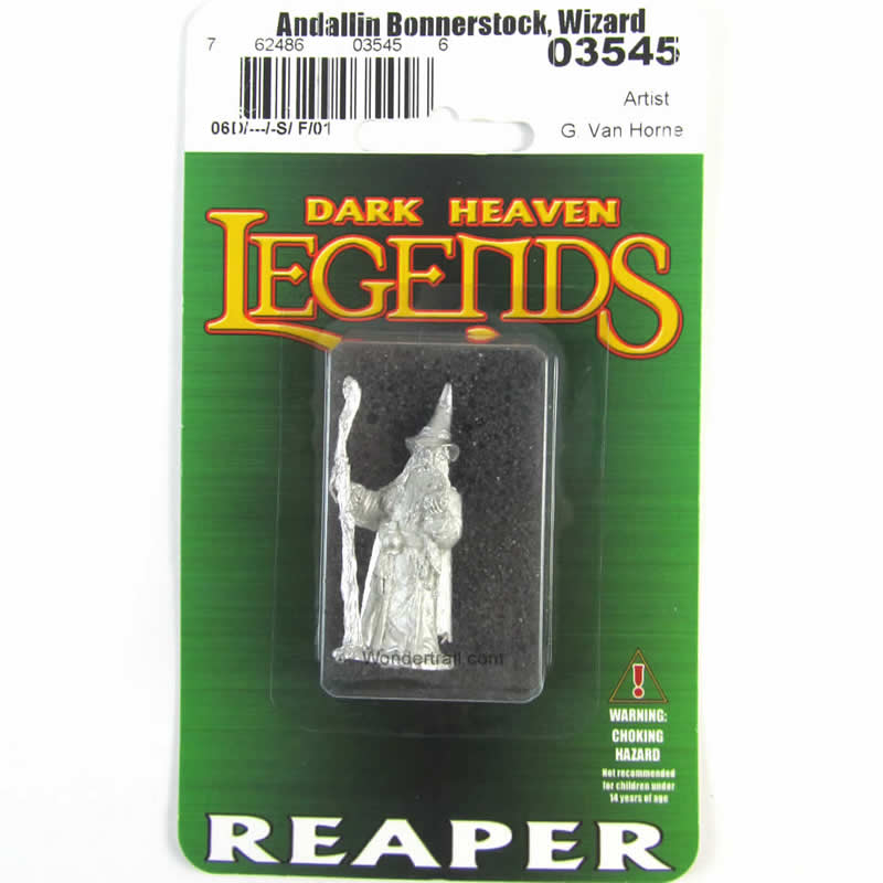 RPR03545 Andallin Bonnerstock Wizard Miniature 25mm Heroic Scale (ONLINE ORDER ONLY)