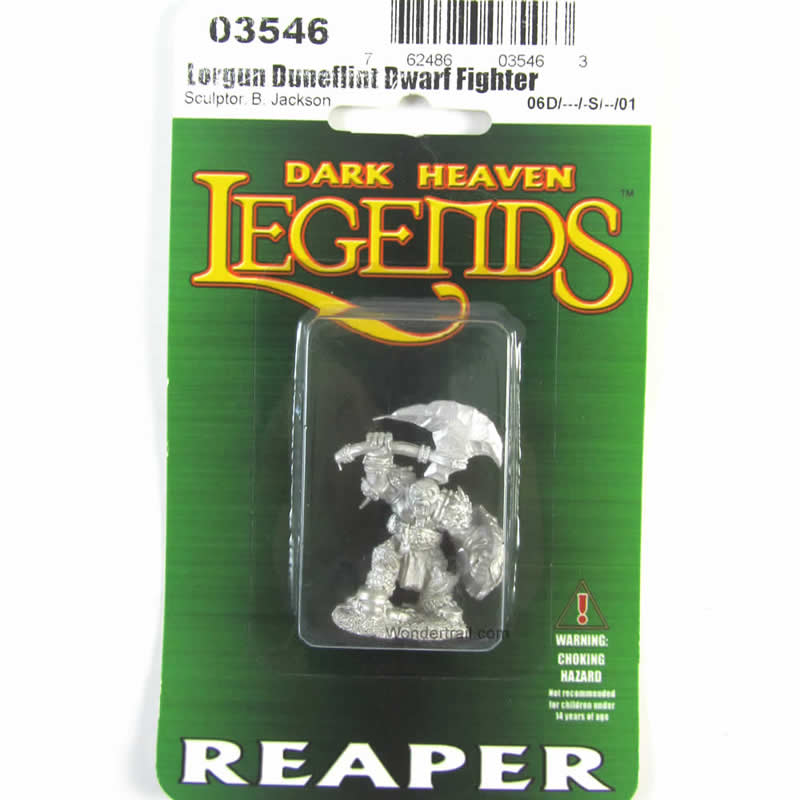 RPR03546 Lorgun Dunflint Dwarf Fighter Miniature 25mm Heroic Scale (ONLINE ORDER ONLY)