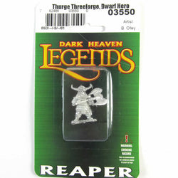 RPR03550 Thurge Threeforge Dwarf Hero Miniature 25mm Heroic Scale (ONLINE ORDER ONLY)
