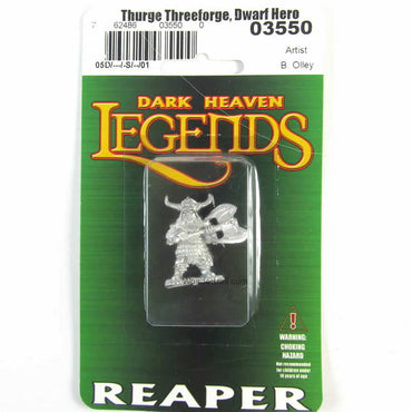 RPR03550 Thurge Threeforge Dwarf Hero Miniature 25mm Heroic Scale (ONLINE ORDER ONLY)