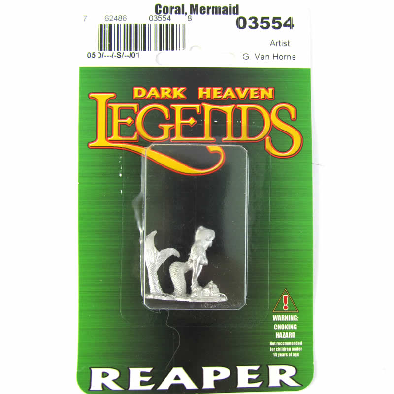 RPR03554 Coral Mermaid Miniature 25mm Heroic Scale Dark Heaven (ONLINE ORDER ONLY)