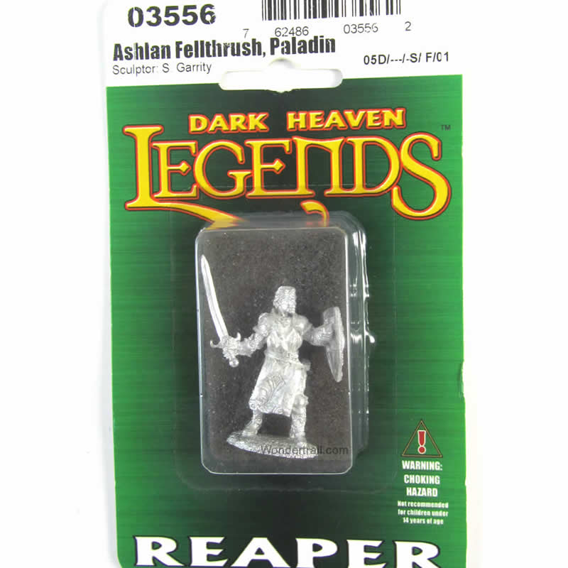 RPR03556 Ashlan Fellthrush Heroic Paladin Miniature 25mm Heroic Scale (ONLINE ORDER ONLY)