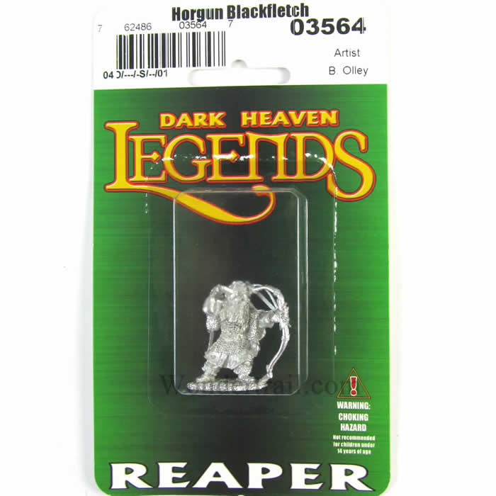 RPR03564 Horgun Blackfetch the Dwarf Bowman Miniature 25mm Scale (ONLINE ORDER ONLY)