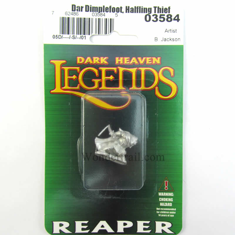 RPR03584 Dar Dimplefoot Halfling Thief Miniature 25mm Heroic Scale (ONLINE ORDER ONLY)