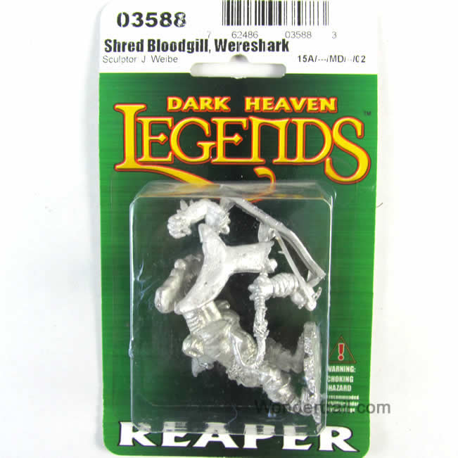 RPR03588 Shred Bloodgill Hammerhead Wereshark Miniature 25mm Scale (ONLINE ORDER ONLY)