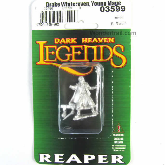RPR03599 Drake Whiteraven Young Mage Miniature 25mm Heroic Scale (ONLINE ORDER ONLY)