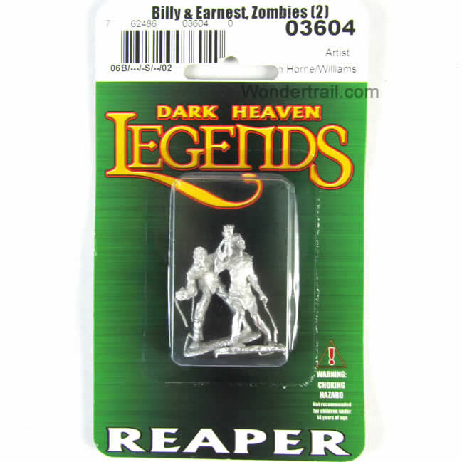 RPR03604 Billy and Earnest Zombies Miniature 25mm Heroic Scale (ONLINE ORDER ONLY)