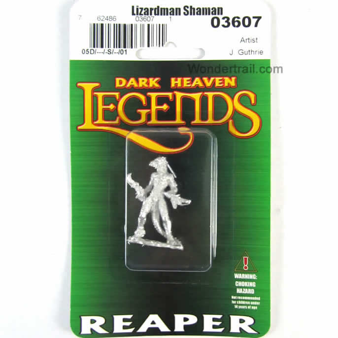 RPR03607 Lizardman Shaman Miniature 25mm Heroic Scale Dark Heaven (ONLINE ORDER ONLY)