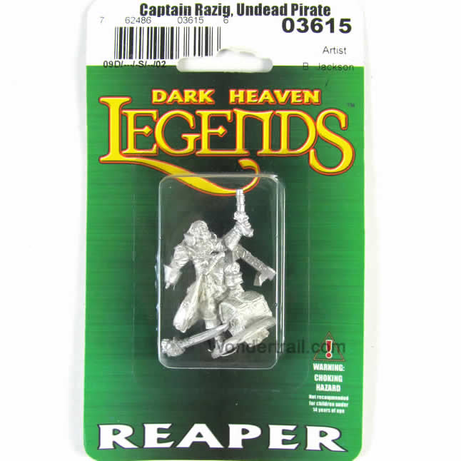 RPR03615 Captain Razig Undead Pirate Miniature 25mm Heroic Scale (ONLINE ORDER ONLY)