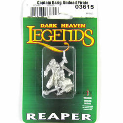 RPR03615 Captain Razig Undead Pirate Miniature 25mm Heroic Scale (ONLINE ORDER ONLY)
