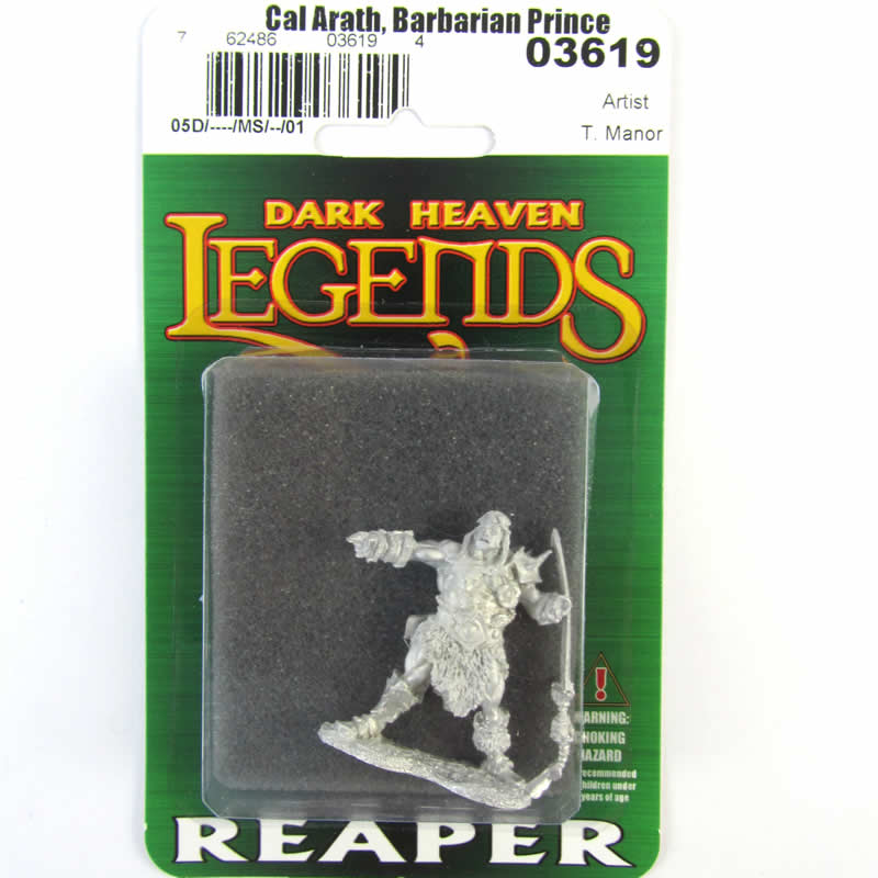 RPR03619 Cal Arath Barbarian Prince Miniature 25mm Heroic Scale (ONLINE ORDER ONLY)