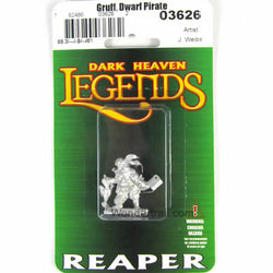RPR03626 Gruff Grimecleaver Dwarf Pirate Cook Miniature 25mm Scale (ONLINE ORDER ONLY)