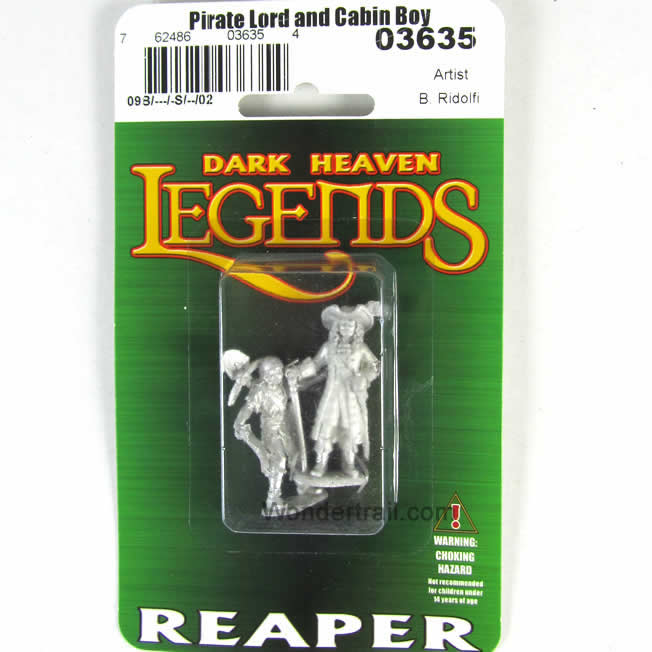 RPR03635 Pirate Lord and Cabin Boy Miniature 25mm Heroic Scale (ONLINE ORDER ONLY)