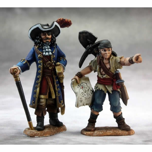 RPR03635 Pirate Lord and Cabin Boy Miniature 25mm Heroic Scale (ONLINE ORDER ONLY)
