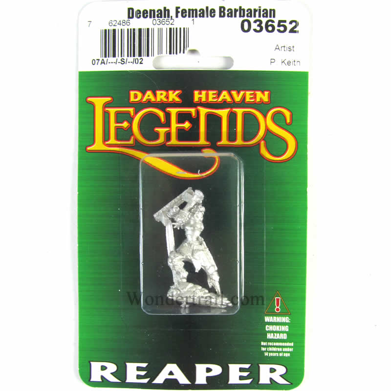 RPR03652 Deenah Female Barbarian Miniature 25mm Heroic Scale (ONLINE ORDER ONLY)