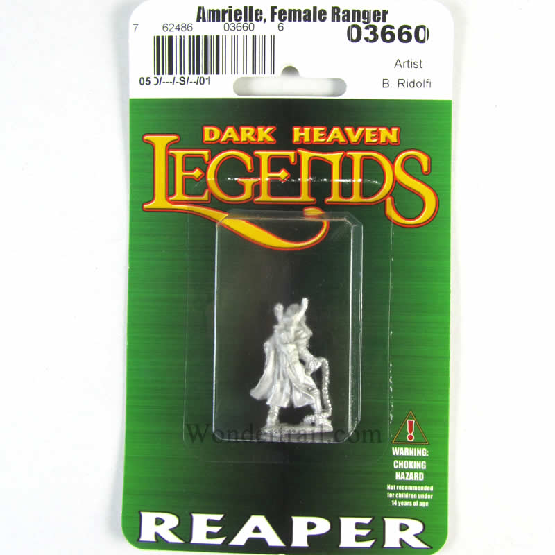 RPR03660 Amrielle Female Ranger Miniature 25mm Heroic Scale (ONLINE ORDER ONLY)