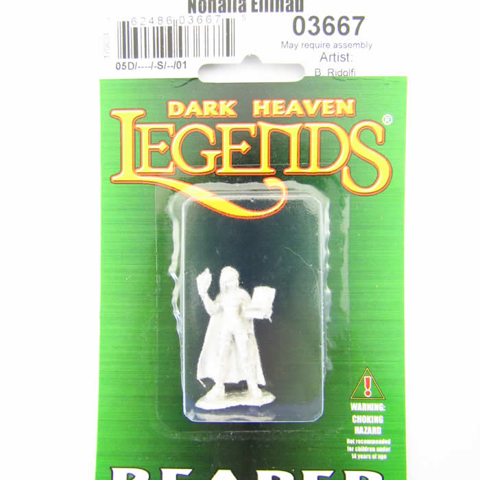RPR03667 Nonalla Ellinad Female Elf Wizard Miniature 25mm Heroic Scale (ONLINE ORDER ONLY)
