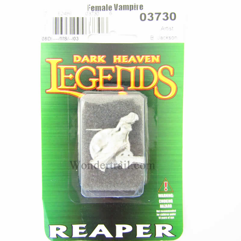 RPR03730 Jahenna Female Vampire Miniature 25mm Heroic Scale Dark Heaven Legends Reaper Miniatures (ONLINE ORDER ONLY)