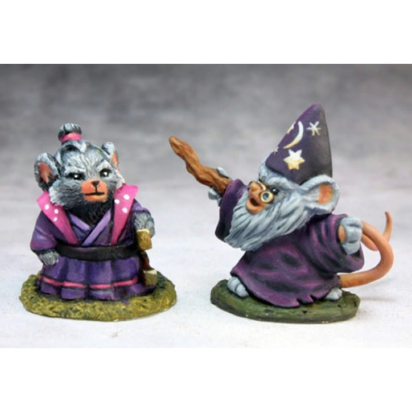 RPR03742 Mousling Sorcerer and Samurai Miniature 25mm Heroic Scale (ONLINE ORDER ONLY)