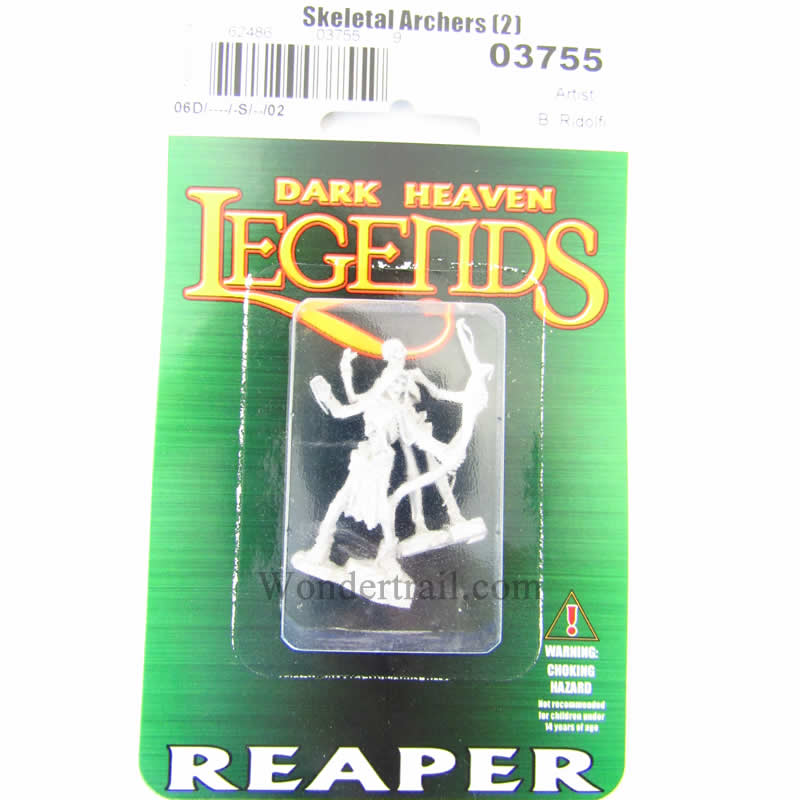 RPR03755 Skeleton Archers Set of 2 Miniatures 25mm Heroic Scale (ONLINE ORDER ONLY)