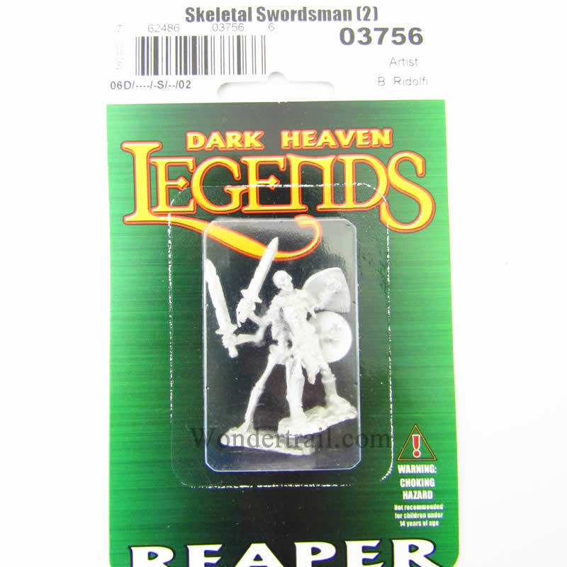 RPR03756 Skeleton Swordsmen Set of 2 Miniatures 25mm Heroic Scale (ONLINE ORDER ONLY)